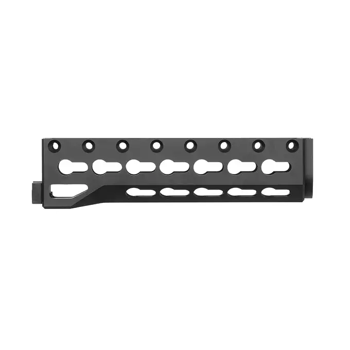 [Zestaw] Łoże Alpha Key-Mod do AK - Black [5KU] + Nakładka Alpha Picatinny do AK - Black [5KU] + Komplet polimerowych szyn montażowych - MLOCK/Key-mod - Black [MP]