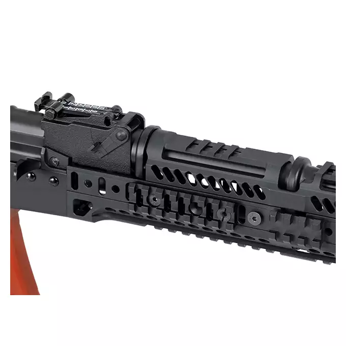 [Set] Lightweight russian AK lower handguard long - Black [5KU] + Lightweight russian AK gas tube cover - Black [5KU] + 3-Slot Picatinny rail for russian handguard [5KU]
