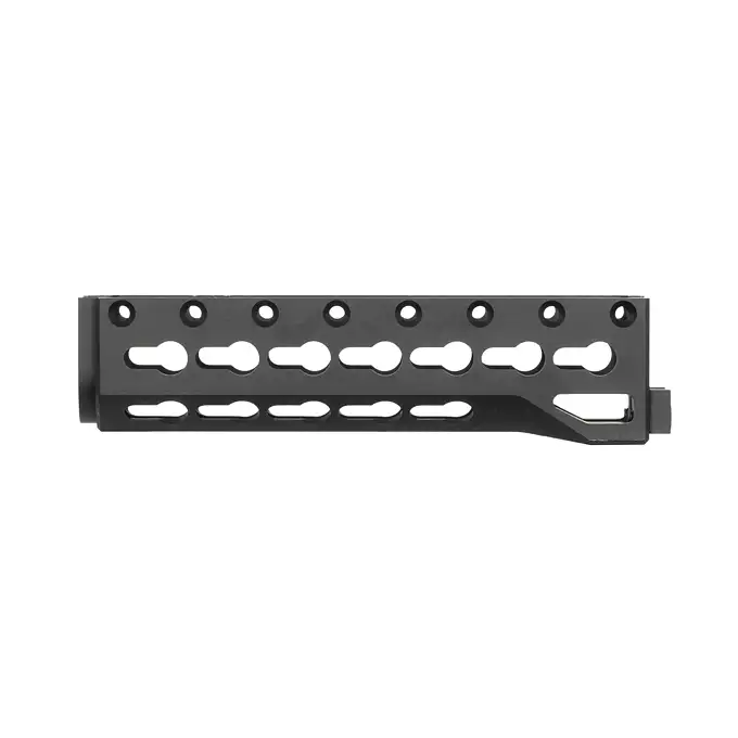 [Zestaw] Łoże Alpha Key-Mod do AK - Black [5KU] + Nakładka Alpha Picatinny do AK - Black [5KU] + Komplet polimerowych szyn montażowych - MLOCK/Key-mod - Black [MP]