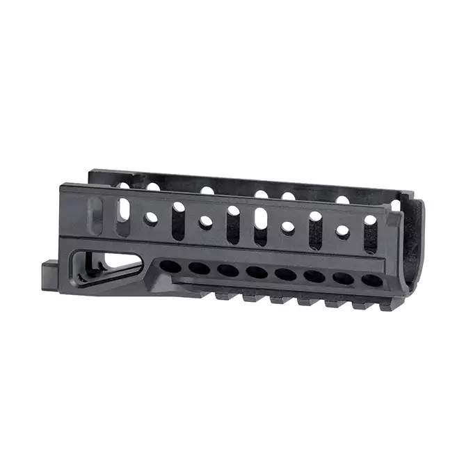 [Zestaw] Lekkie rosyjskie łoże do AKS-74U - Black [5KU] + Taktyczna rosyjska nakładka na rurę gazową - Black [5KU] + 3-slotowa szyna Picatinny do rosyjskiego łoża [5KU]