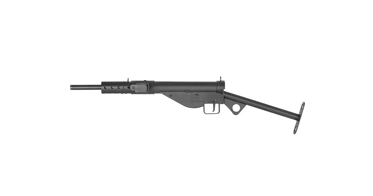 STEN MK2 Full Steel AEG Submachine Gun Replica - Black [AGM] | Taiwangun