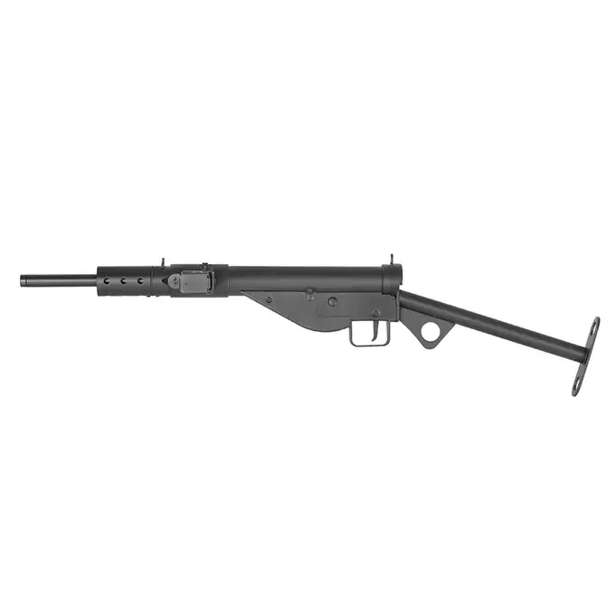 STEN MK2 Full Steel AEG Submachine Gun Replica - Black [AGM