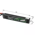 Gens Ace 25C 1500mAh 3S1P 11.1V Airsoft LiPo Battery Gens ace G-Tech T-Plug