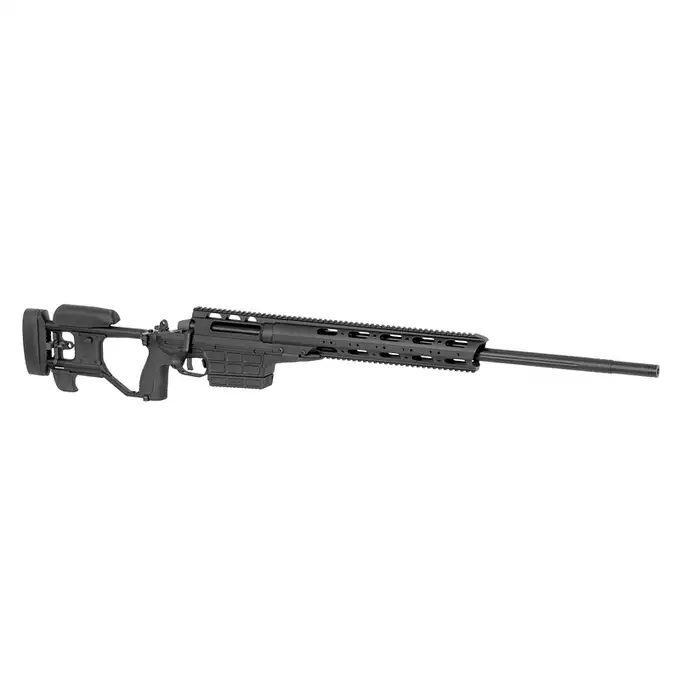 [Zestaw] Karabin Wyborowy ASG SAKO TRG M10 - Black [DE] + Luneta 3-9x40 z wysokimi pierścieniami montażowymi [PCS]