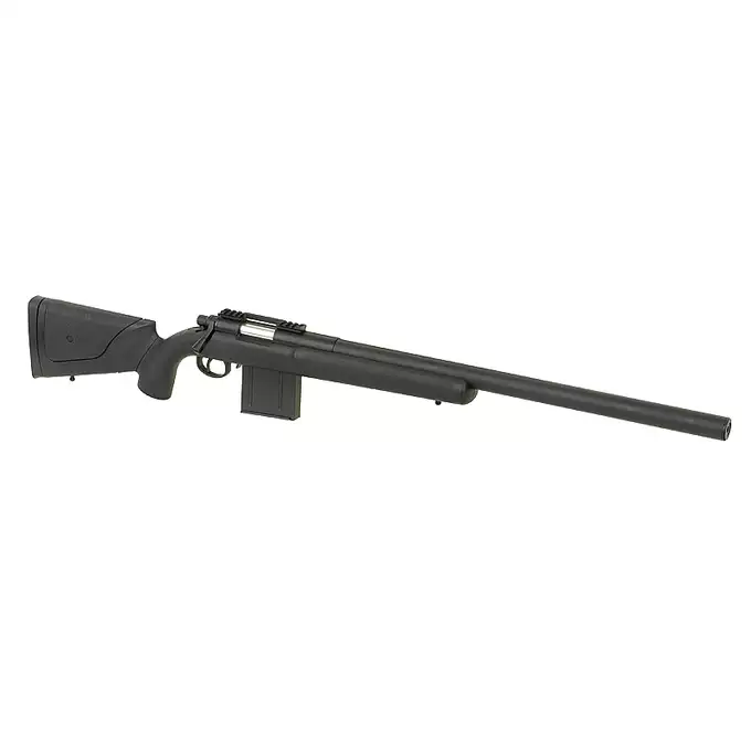 [Zestaw] APM40A3 Spring Sniper Rifle (Extreme Power Version) - Black + Luneta 3-9x40 z wysokimi pierścieniami montażowymi [PCS]