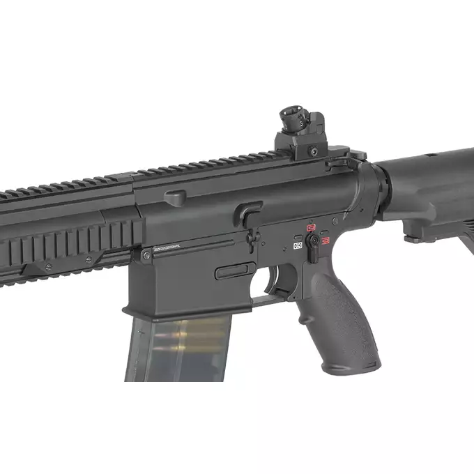 [Zestaw] Replika karabinu DMR E6902M - Black [Golden Eagle] + Luneta 3-9x40 z wysokimi pierścieniami montażowymi [PCS]