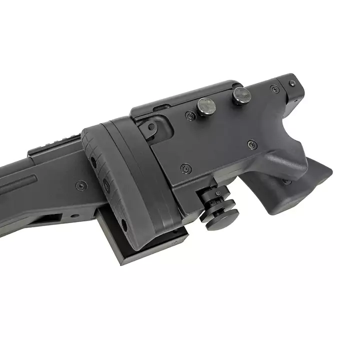 [Zestaw] CM.706-U Upgraded Version 530 FPS - Black [CYMA] + Luneta 3-9x40 z wysokimi pierścieniami montażowymi [PCS]