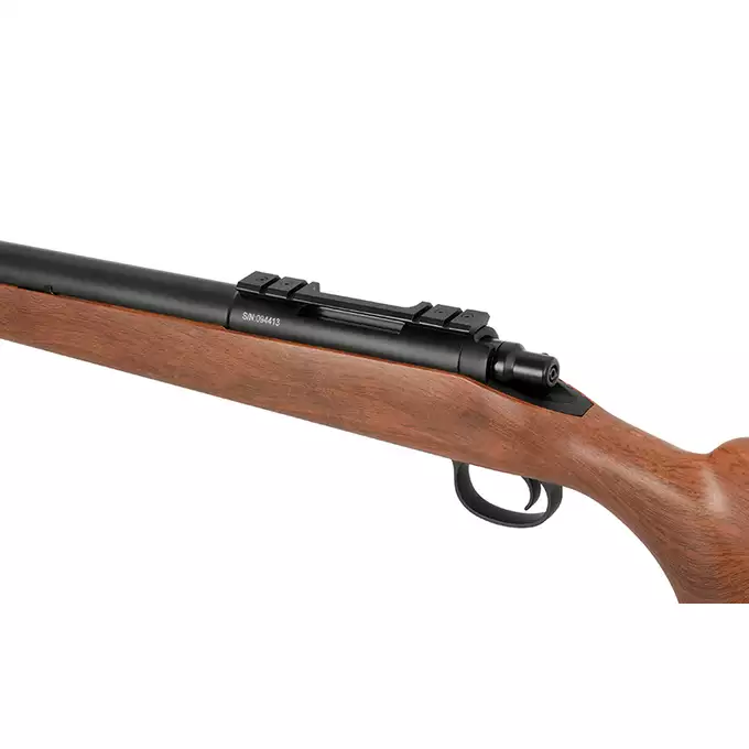 [Zestaw] CM.701C-U Upgraded Version 520 FPS - Wooden Style [CYMA] + Luneta 3-9x40 z wysokimi pierścieniami montażowymi [PCS]