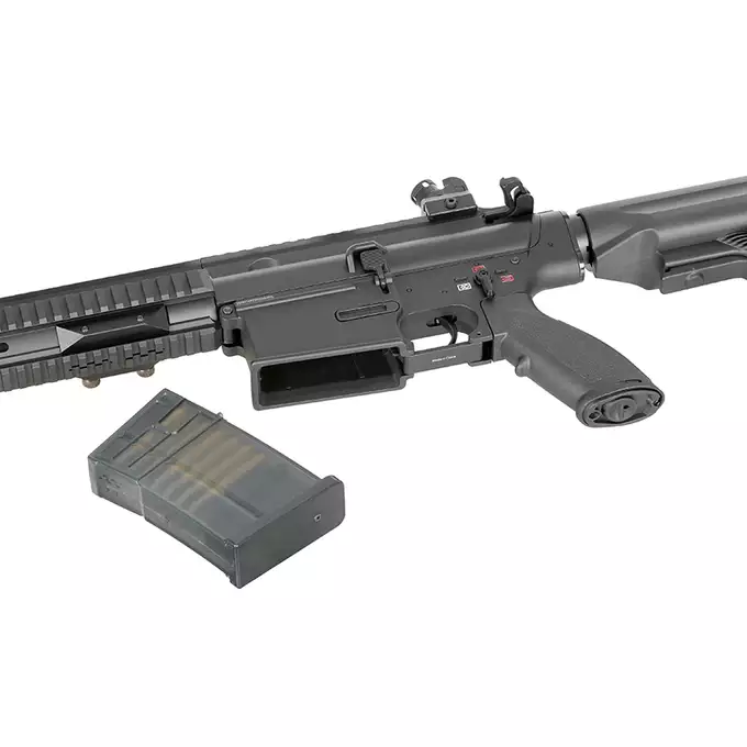 [Zestaw] Replika karabinu DMR E6902M - Black [Golden Eagle] + Luneta 3-9x40 z wysokimi pierścieniami montażowymi [PCS]