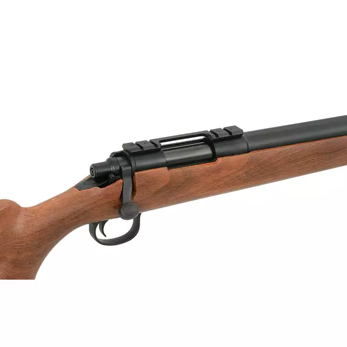 [Zestaw] CM.701C-U Upgraded Version 520 FPS - Wooden Style [CYMA] + Luneta 3-9x40 z wysokimi pierścieniami montażowymi [PCS]