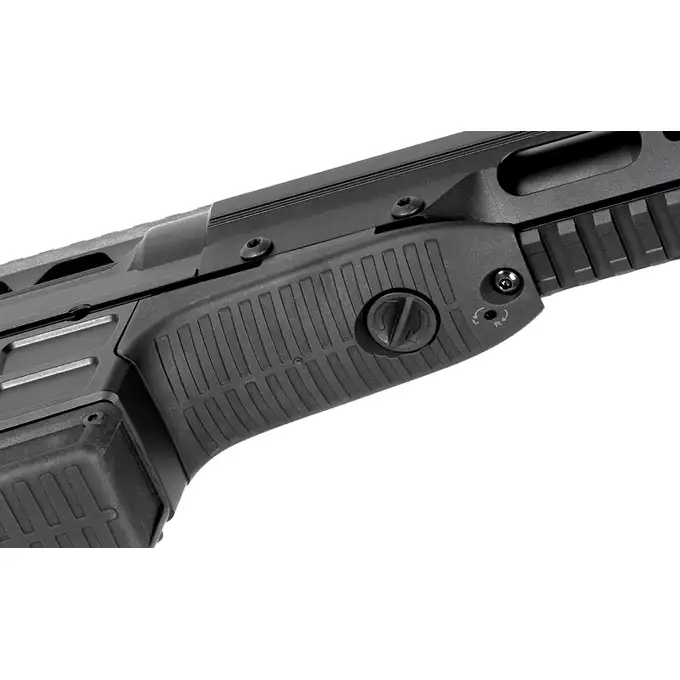 [Zestaw] Karabin Wyborowy ASG SAKO TRG M10 - Black [DE] + Luneta 3-9x40 z wysokimi pierścieniami montażowymi [PCS]