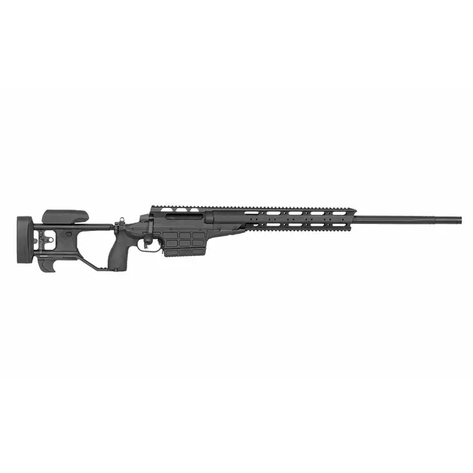 [Zestaw] Karabin Wyborowy ASG SAKO TRG M10 - Black [DE] + Luneta 3-9x40 z wysokimi pierścieniami montażowymi [PCS]
