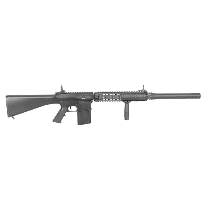 [Set] SR-25 semi-automatic rifle replica [A&amp;K] + Scope 3-9x40 with high mount rings [PCS]