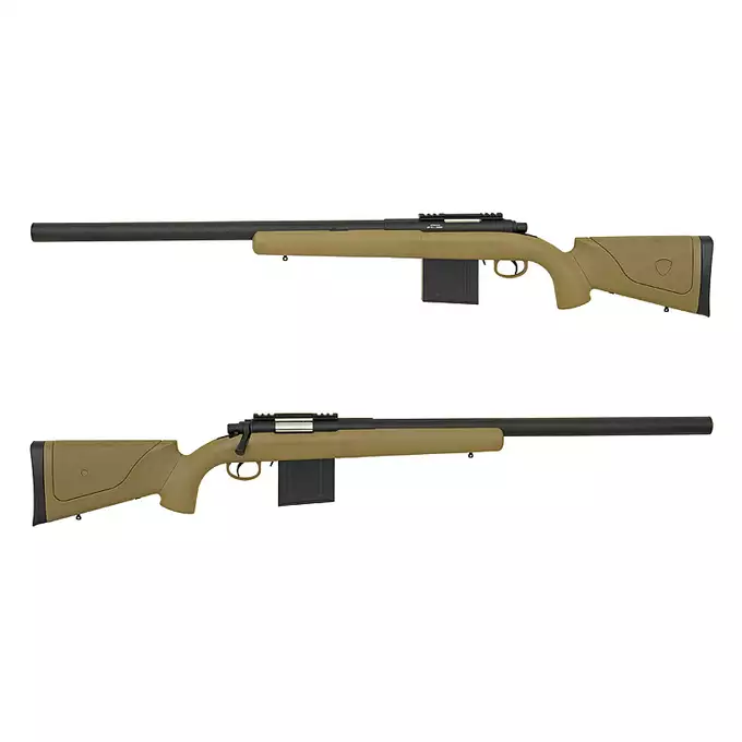 [Zestaw] APM40A3 Spring Sniper Rifle (Extreme Power Version) - DEB + Luneta 3-9x40 z wysokimi pierścieniami montażowymi [PCS]