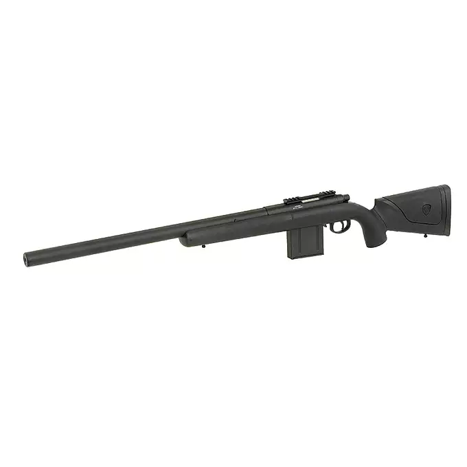 [Zestaw] APM40A3 Spring Sniper Rifle (Extreme Power Version) - Black + Luneta 3-9x40 z wysokimi pierścieniami montażowymi [PCS]