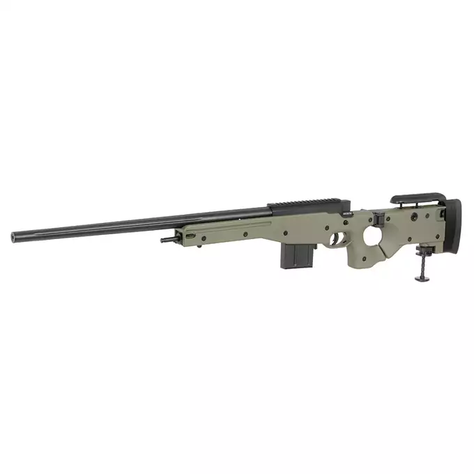 [Zestaw] CM.706-U Upgraded Version 530 FPS - Olive [CYMA] + Luneta 3-9x40 z wysokimi pierścieniami montażowymi [PCS]