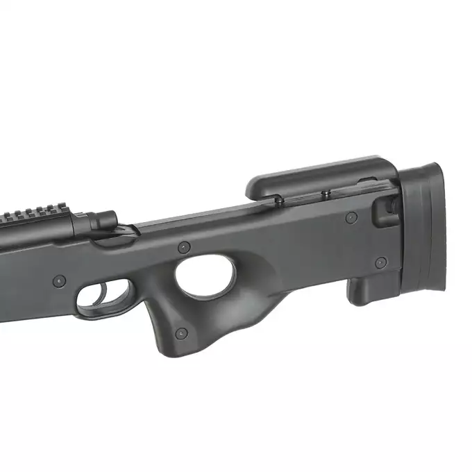 [Zestaw] Replika karabinu snajperskiego MP002B - Black [AGM] + Luneta 3-9x40 z wysokimi pierścieniami montażowymi [PCS]