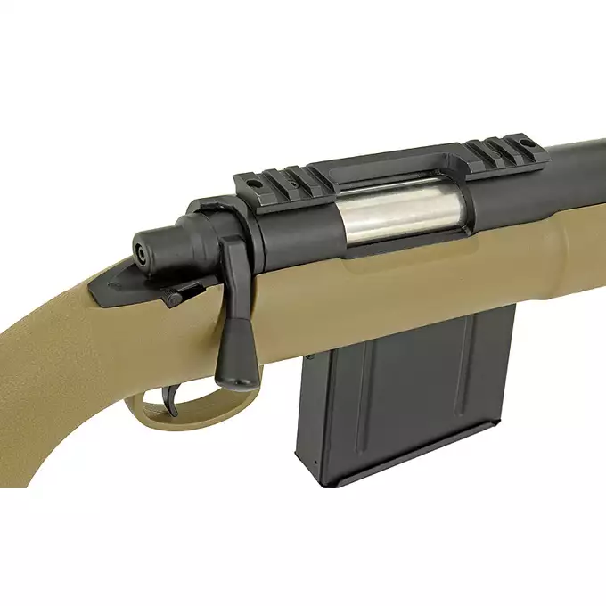 [Zestaw] APM40A3 Spring Sniper Rifle (Extreme Power Version) - Black + Luneta 3-9x40 z wysokimi pierścieniami montażowymi [PCS]