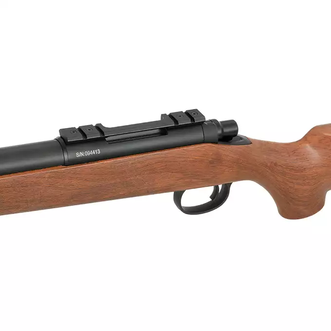 [Zestaw] CM.701C-U Upgraded Version 520 FPS - Wooden Style [CYMA] + Luneta 3-9x40 z wysokimi pierścieniami montażowymi [PCS]