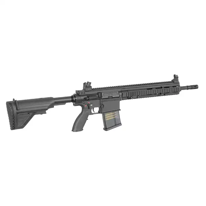 [Zestaw] Replika karabinu DMR E6902M - Black [Golden Eagle] + Luneta 3-9x40 z wysokimi pierścieniami montażowymi [PCS]