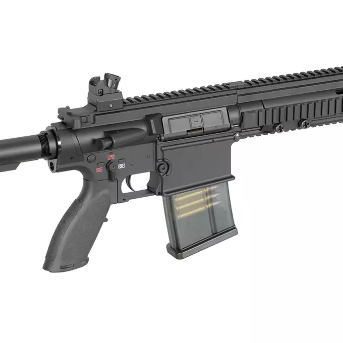 [Zestaw] Replika karabinu DMR E6902M - Black [Golden Eagle] + Luneta 3-9x40 z wysokimi pierścieniami montażowymi [PCS]