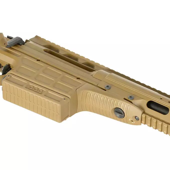 [Zestaw] Karabin Wyborowy ASG SAKO TRG M10 - Tan [DE] + Luneta 3-9x40 z wysokimi pierścieniami montażowymi [PCS]