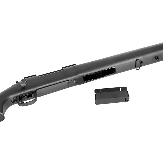 [Zestaw] CM.702A-U Upgraded Version 500 FPS - Black [CYMA] + Luneta 3-9x40 z wysokimi pierścieniami montażowymi [PCS]