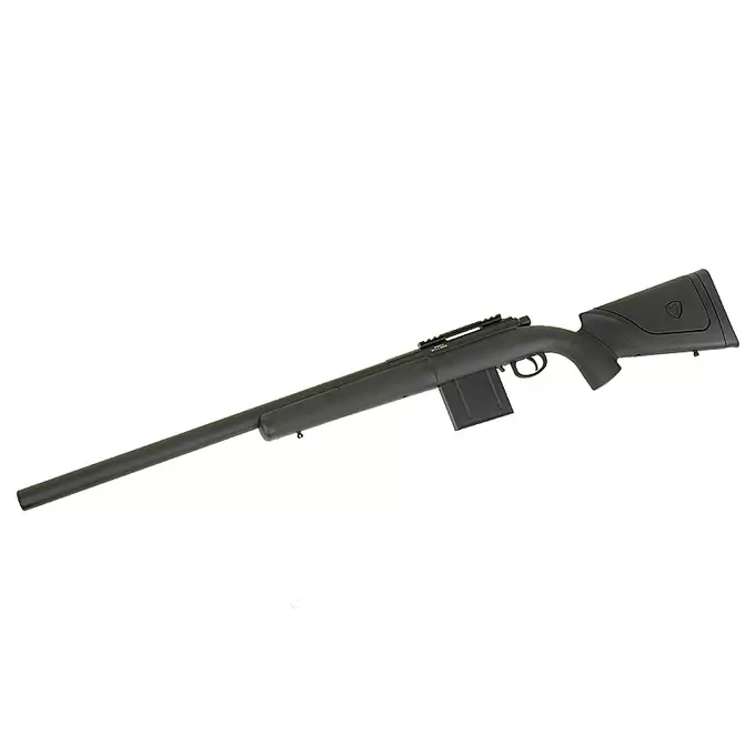 [Zestaw] APM40A3 Spring Sniper Rifle (Extreme Power Version) - Black + Luneta 3-9x40 z wysokimi pierścieniami montażowymi [PCS]