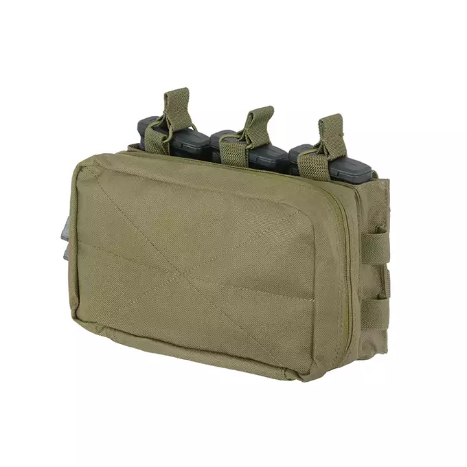 [Zestaw] Jump Plate Carrier V2 (Duży Rozmiar) - Olive [8FIELDS] + Plecak hydracyjny MOLLE - Olive [8FIELDS] + Potrójna ładownica karabinowa z zasobnikiem - Olive [8FIELDS] + Nerka zrzutowa do kamizelki Mod.2 - Olive [8FIELDS] + Duża zrywalna ładownica medyczna - Olive [8FIELDS]
