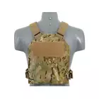 [Zestaw] Prosty Plate Carrier z atrapami miękkich wkładów balistycznych - Multicamo [8FIELDS] + Potrójna ładownica karabinowa z zasobnikiem - Multicamo [8FIELDS]