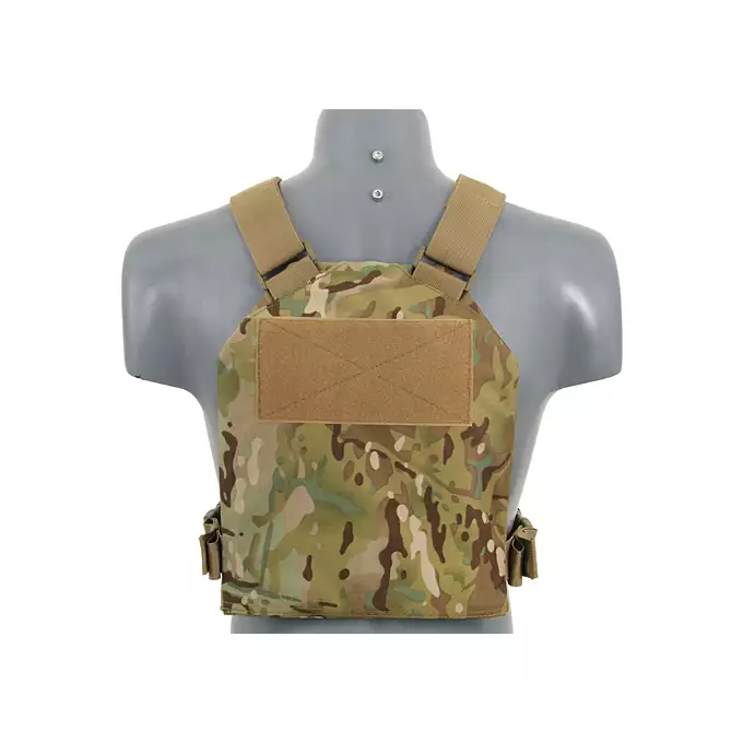 [Zestaw] Prosty Plate Carrier z atrapami miękkich wkładów balistycznych - Multicamo [8FIELDS] + Potrójna ładownica karabinowa z zasobnikiem - Multicamo [8FIELDS]