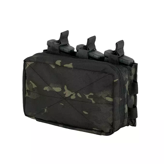 [Zestaw] Jump Plate Carrier V2 (Duży Rozmiar) - MB [8FIELDS] + Plecak hydracyjny MOLLE - MB [8FIELDS] + Potrójna ładownica karabinowa z zasobnikiem - MB [8FIELDS] + Nerka zrzutowa do kamizelki Mod.2 - MB [8FIELDS] + Duża zrywalna ładownica medyczna - Black [8FIELDS]
