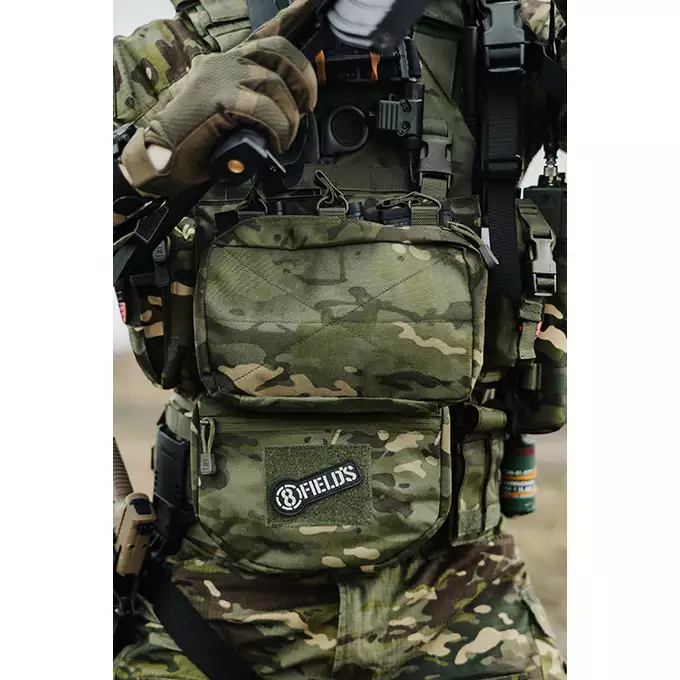 [Zestaw] Prosty Plate Carrier z atrapami miękkich wkładów balistycznych - MT + Potrójna ładownica karabinowa z zasobnikiem - MT [8FIELDS]