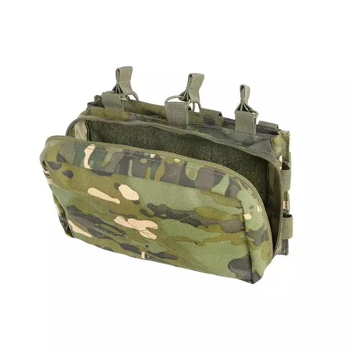 [Zestaw] Prosty Plate Carrier z atrapami miękkich wkładów balistycznych - MT [8FIELDS] + Potrójna ładownica karabinowa z zasobnikiem - MT [8FIELDS]