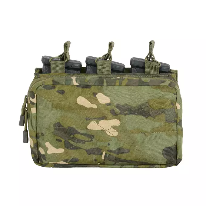 [Zestaw] Prosty Plate Carrier z atrapami miękkich wkładów balistycznych - MT [8FIELDS] + Potrójna ładownica karabinowa z zasobnikiem - MT [8FIELDS]