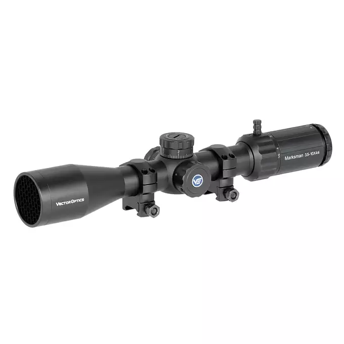 [Zestaw] MB01AE Upgraded Version - Black [WELL] + Luneta MARKSMAN 3.5-10X44 - black [Vector Optics] + Stalowy Dwójnóg teleskopowy do karabinów snajperskich - Black [AGM]