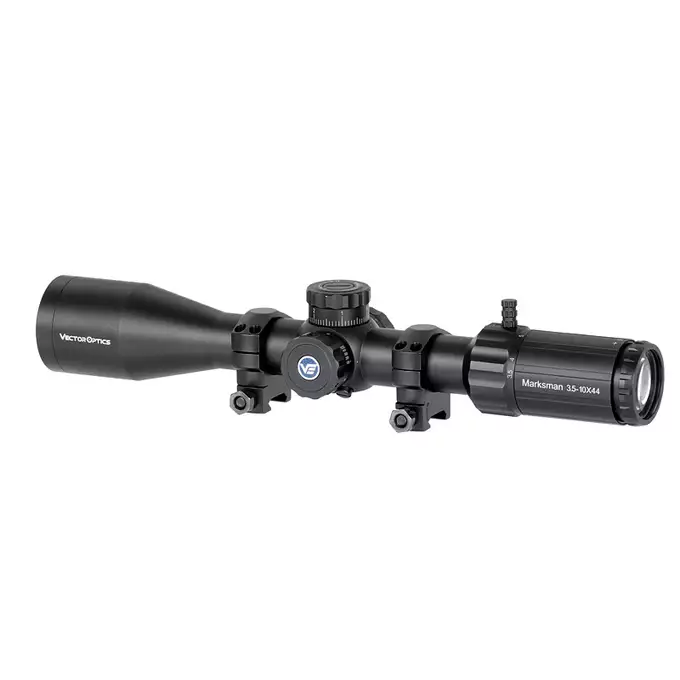 [Zestaw] MB01AE Upgraded Version - Black [WELL] + Luneta MARKSMAN 3.5-10X44 - black [Vector Optics] + Stalowy Dwójnóg teleskopowy do karabinów snajperskich - Black [AGM]