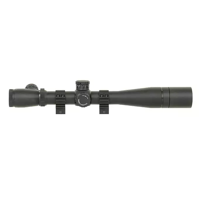 [Zestaw] MB08AE Upgraded Version - Black [WELL] + Luneta M3 3.5-10x40 z podświetlanym krzyżem Military version [PCS] + Stalowy Dwójnóg teleskopowy do karabinów snajperskich - Black [AGM]