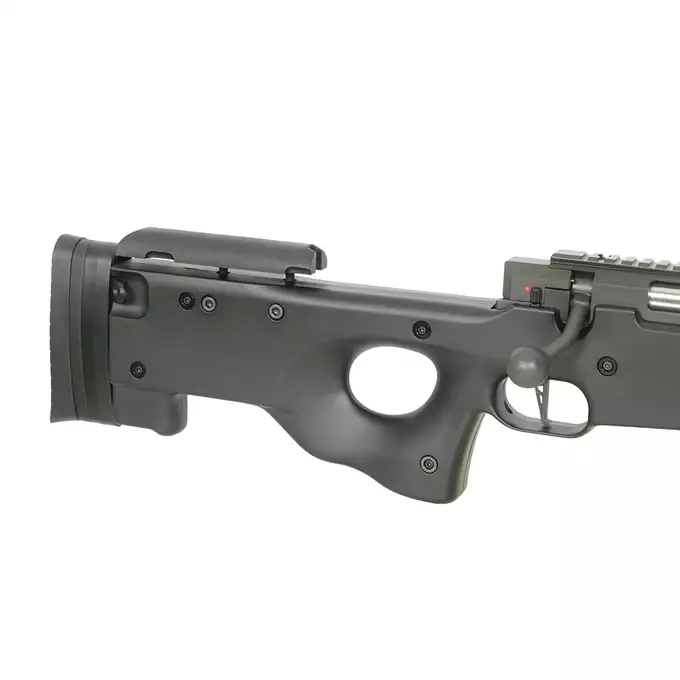 [Zestaw] MB01AE Upgraded Version - Black [WELL] + Luneta MARKSMAN 3.5-10X44 - black [Vector Optics] + Stalowy Dwójnóg teleskopowy do karabinów snajperskich - Black [AGM]