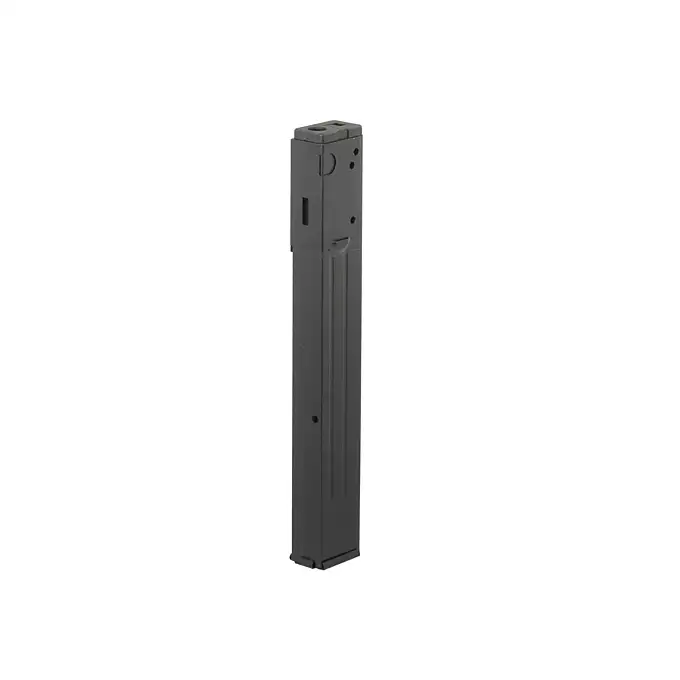[Zestaw] Replika pistoletu maszynowego STEN MK2 Full Steel - Black [AGM] + Magazynek mid-cap na 120 kulek do serii MP40, STEN [AGM]