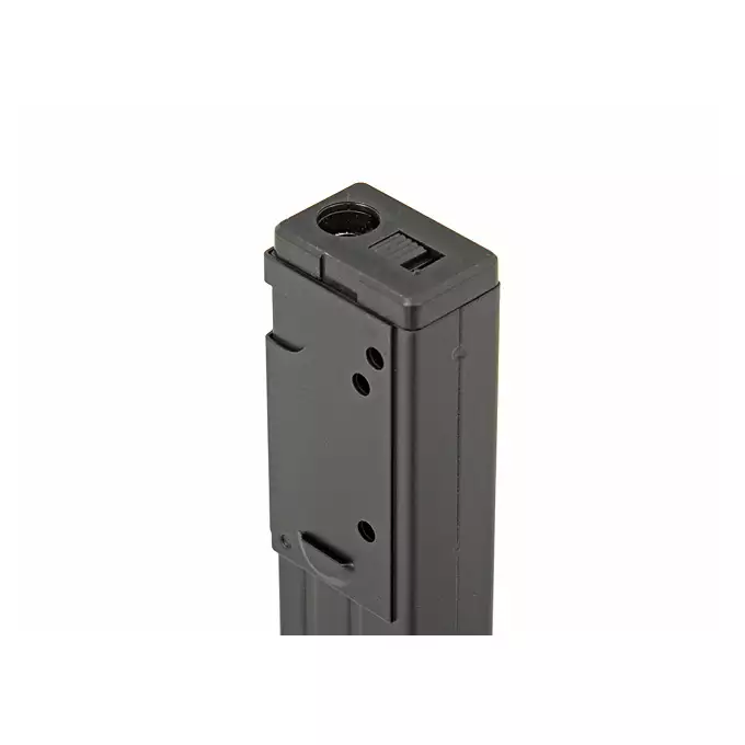 [Zestaw] Replika pistoletu maszynowego STEN MK2 Full Steel - Black [AGM] + Magazynek mid-cap na 120 kulek do serii MP40, STEN [AGM]