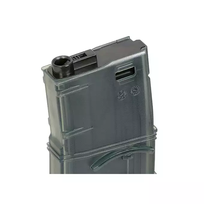 [Zestaw] Półprzezroczysty magazynek na 150 kulek do AR15/M4 [BattleAxe]