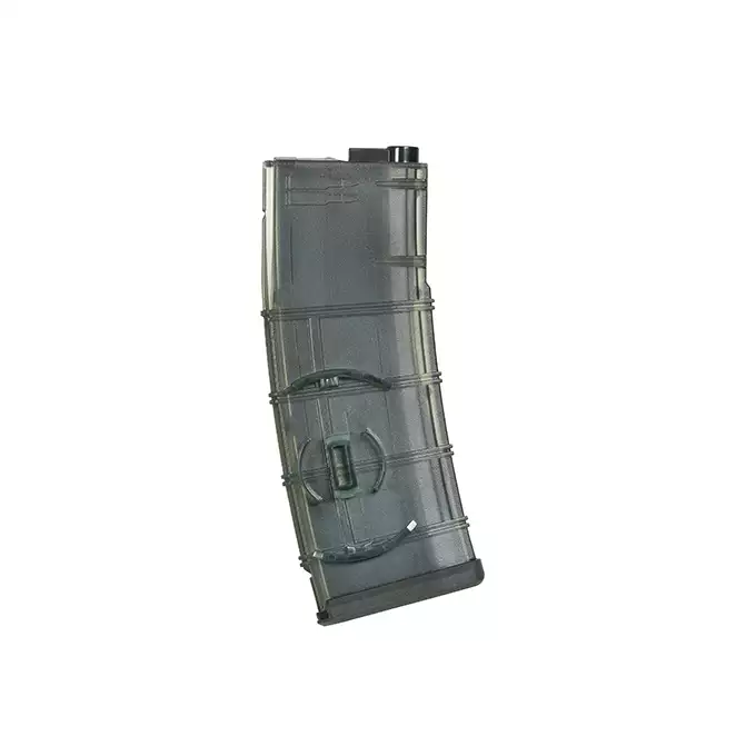 [Zestaw] Półprzezroczysty magazynek na 150 kulek do AR15/M4 [BattleAxe]
