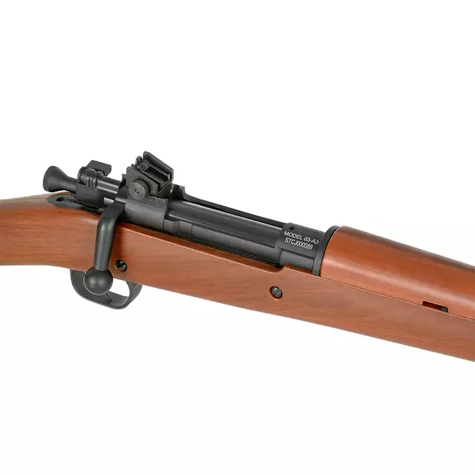 [Zestaw] Replika karabinu powtarzalnego M1903A3  - (ABS Stock Version) [S&amp;T] + Montaż pod lunetę do karabinu M1903A3 [S&amp;T]