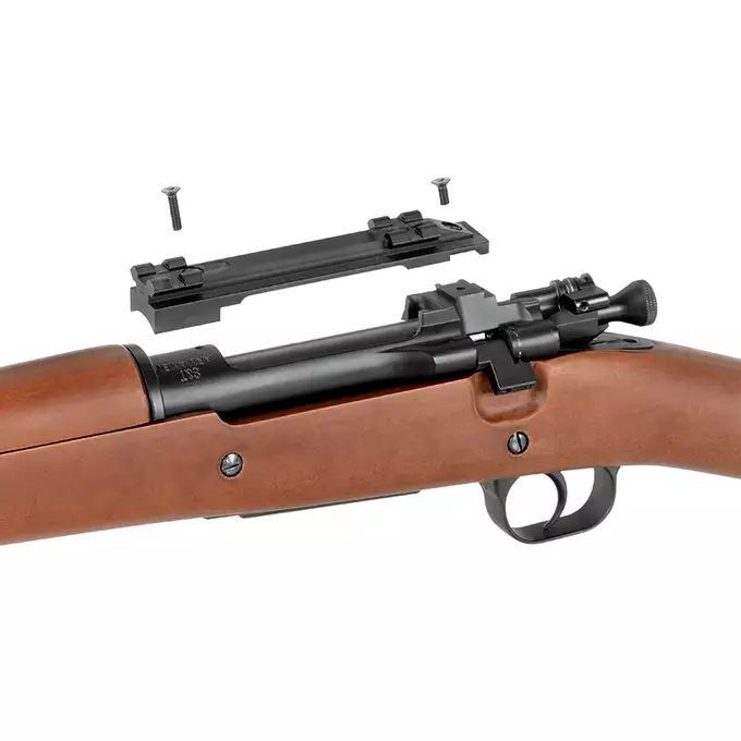 [Zestaw] Replika karabinu powtarzalnego M1903A3  - (ABS Stock Version) [S&amp;T] + Montaż pod lunetę do karabinu M1903A3 [S&amp;T]