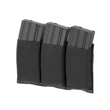 Elastic Triple M4/M16 Magazine Pouch - Black [8FIELDS]