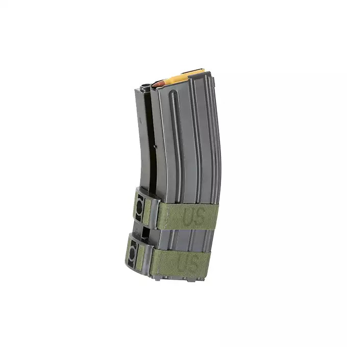 [Zestaw] Elektryczny podwójny magazynek na 1000 kulek do M4/M16 - Grey [BattleAxe]