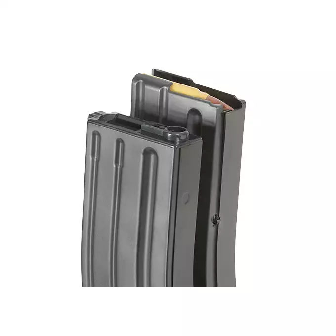 [Zestaw] Elektryczny podwójny magazynek na 1000 kulek do M4/M16 - Grey [BattleAxe]