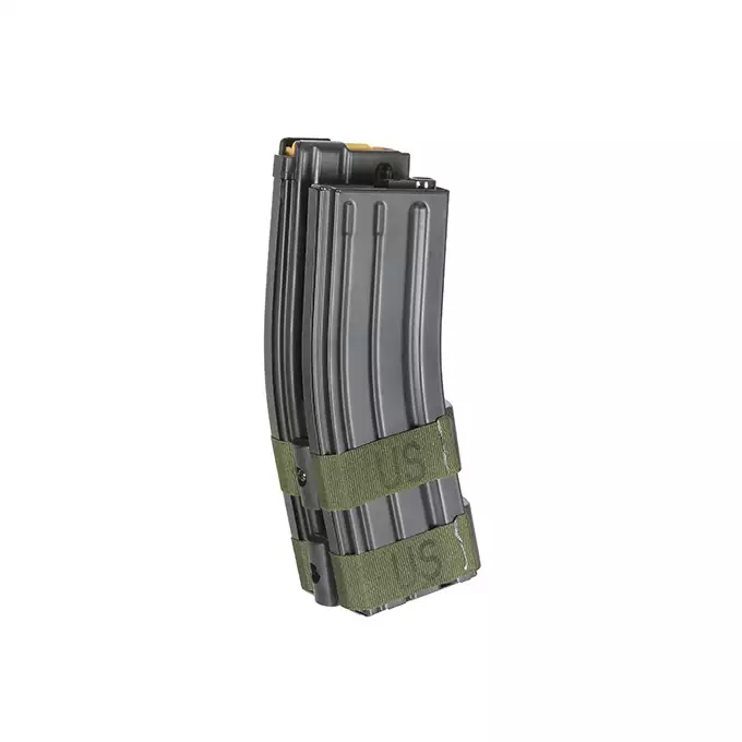 [Zestaw] Elektryczny podwójny magazynek na 1000 kulek do M4/M16 - Grey [BattleAxe]