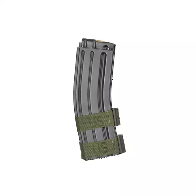 [Zestaw] Elektryczny podwójny magazynek na 1000 kulek do M4/M16 - Grey [BattleAxe]